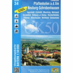 PFAFFENHOFEN - SCHROBENHAUSEN 1 : 50 000 (UK50-34)