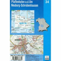 PFAFFENHOFEN - SCHROBENHAUSEN 1 : 50 000 (UK50-34)