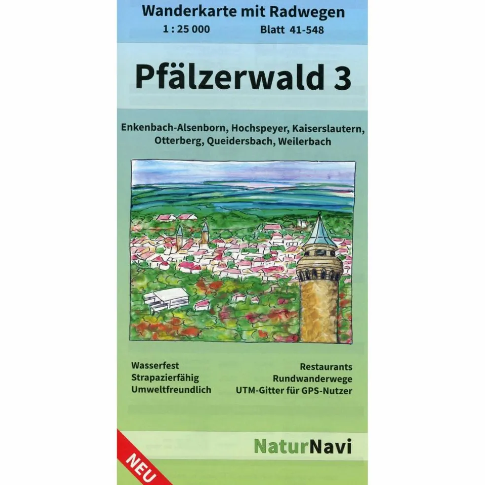 PFÄLZERWALD 3. BLATT 41-548, 1 : 25 000 - Wanderkarte