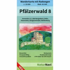 PFÄLZERWALD 8. BLATT 42-544, 1 : 25 000 - Wanderkarte