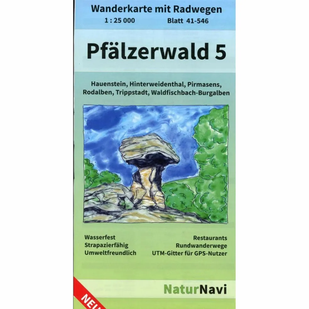 PFÄLZERWALD 5. BLATT 41-546, 1 : 25 000 - Wanderkarte