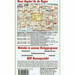 PÖßNECK, NEUSTADT AN DER ORLA UND UMGEBU - Wanderkarte