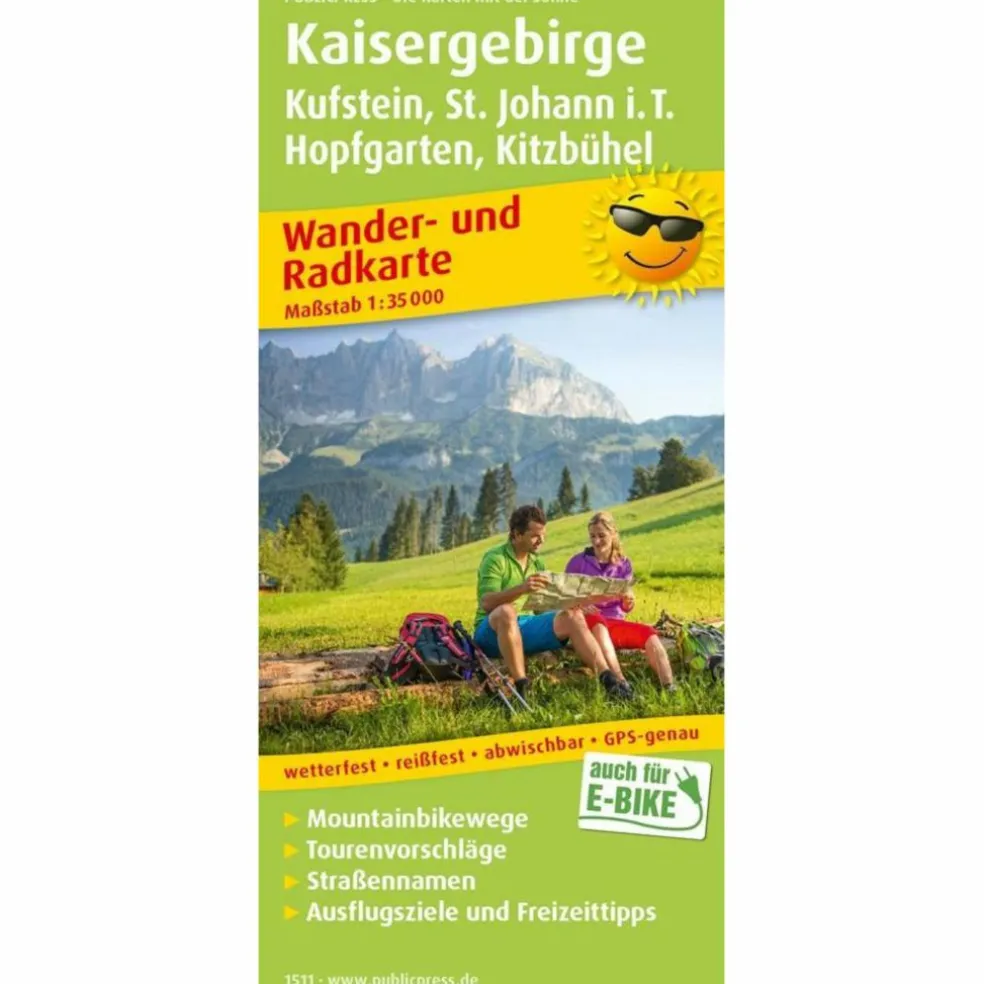 PUBLICPRESS KAISERGEBIRGE 1:35.000 - Wanderkarte