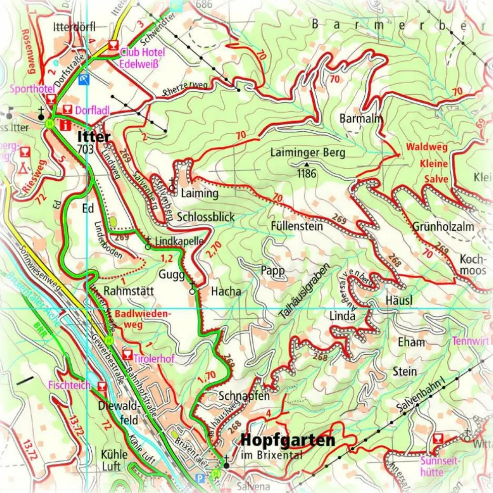 PUBLICPRESS KAISERGEBIRGE 1:35.000 - Wanderkarte