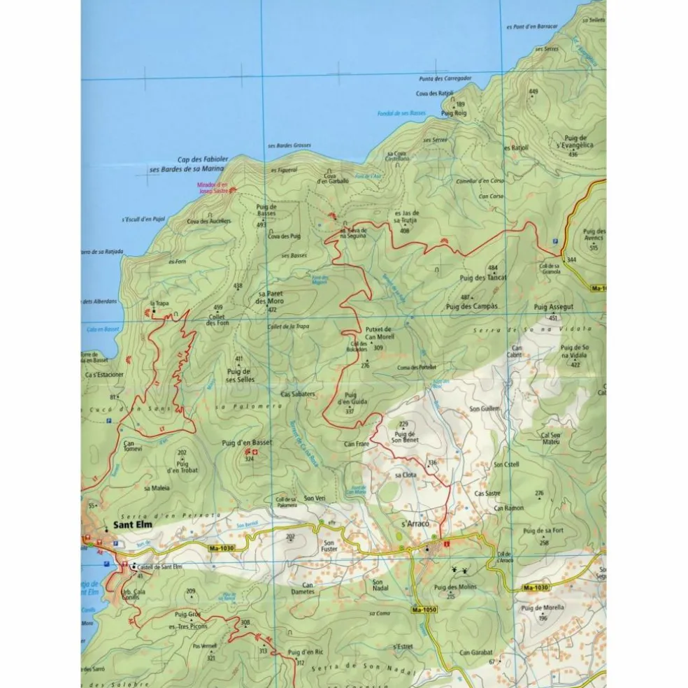 PUBLICPRESS SERRA DE TRAMUNTANA SÜD - Wanderkarte