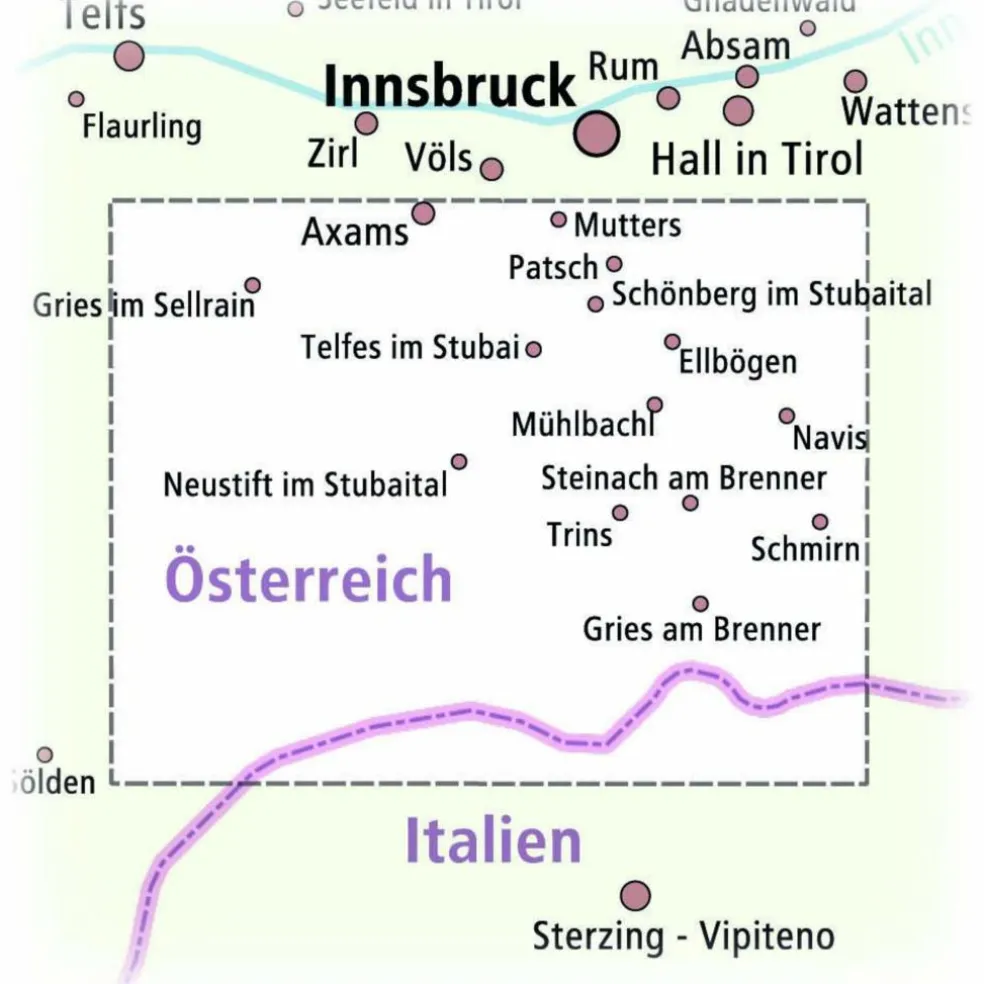 PUBLICPRESS STUBAIER ALPEN 1:35.000 - Wanderkarte