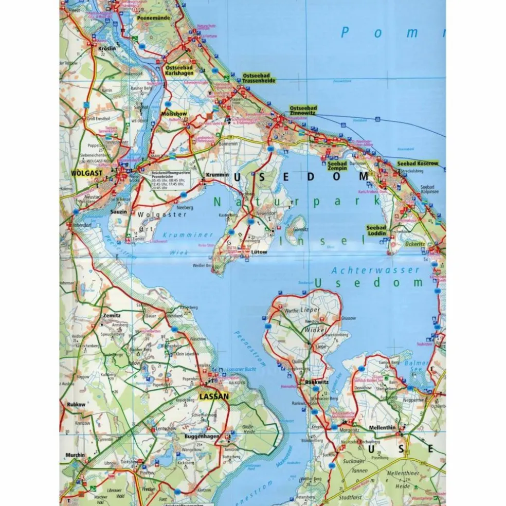 PUBLICPRESS USEDOM UND HAFFKÜSTE - Fahrradkarte