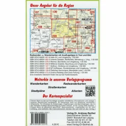 QUERFURT, HELDRUNGEN,  BAD BIBRA UND UMG - Wanderkarte