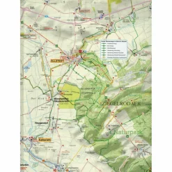 QUERFURT, HELDRUNGEN,  BAD BIBRA UND UMG - Wanderkarte