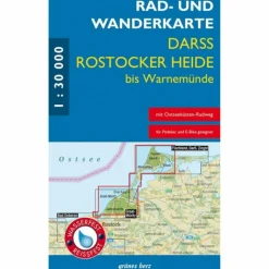 RAD- UND WANDERKARTE DARß, ROSTOCKER HEIDE BIS WARNEMÜNDE
