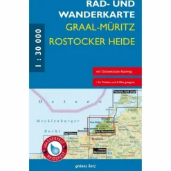 RAD- UND WANDERKARTE GRAAL-MÜRITZ, ROSTOCKER HEIDE