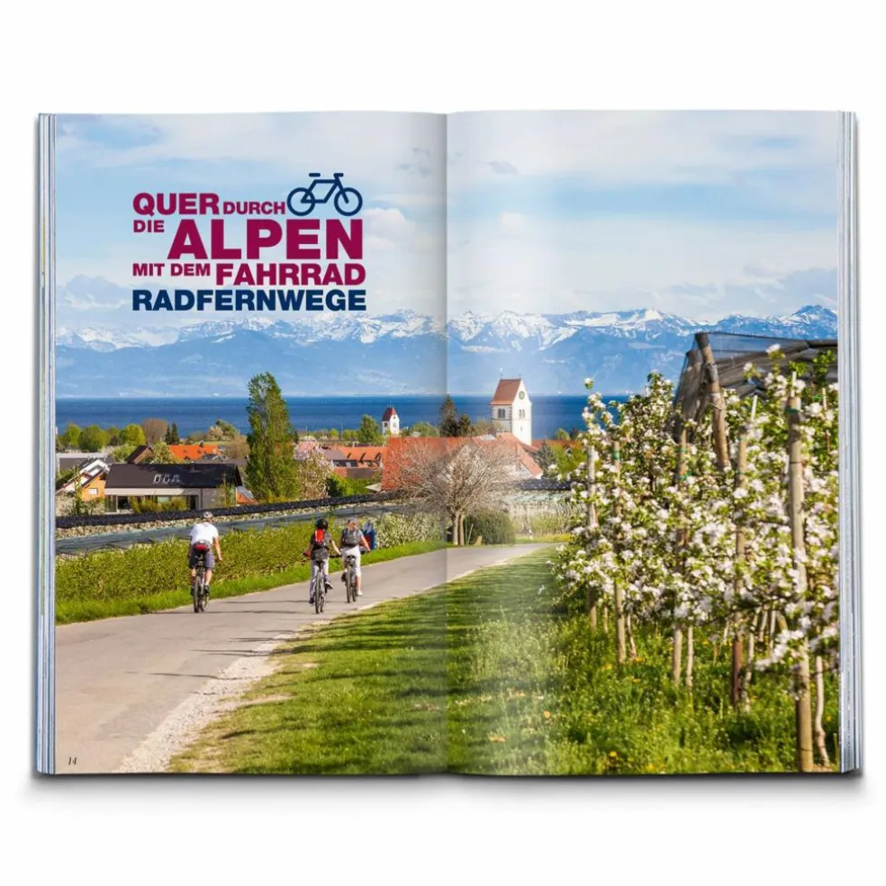 RADFERNWEGE QUER DURCH DIE ALPEN - Radwanderführer
