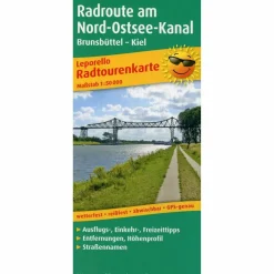 RADROUTE NORD-OSTSEE-KANAL 1 : 50 000 - Fahrradkarte