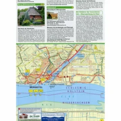 RADROUTE NORD-OSTSEE-KANAL 1 : 50 000 - Fahrradkarte