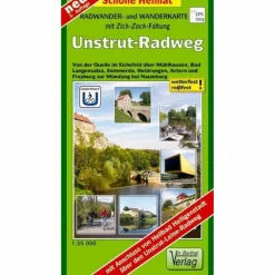 RADWANDER- UND WANDERKARTE UNSTRUT-RADWEG - Wanderkarte