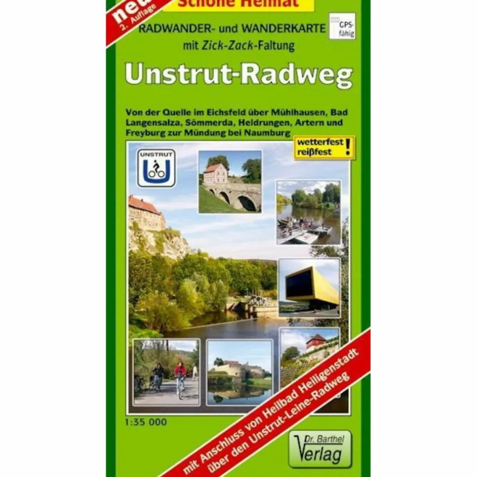 RADWANDER- UND WANDERKARTE UNSTRUT-RADWEG - Wanderkarte
