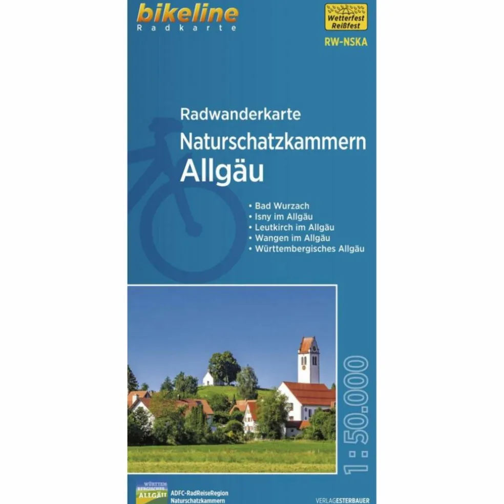RADWANDERKARTE NATURSCHATZKAMMERN ALLGÄU RW-NSKA - Fahrradkarte
