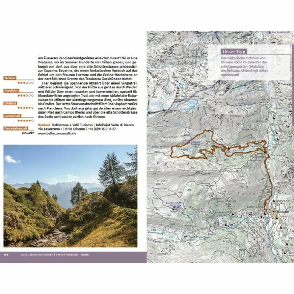 RAUS UND MOUNTAINBIKEN TESSIN