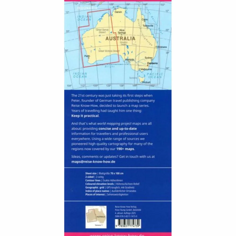 REISE KNOW-HOW AUSTRALIEN, WEST (1:1.800.000) - Straßenkarte