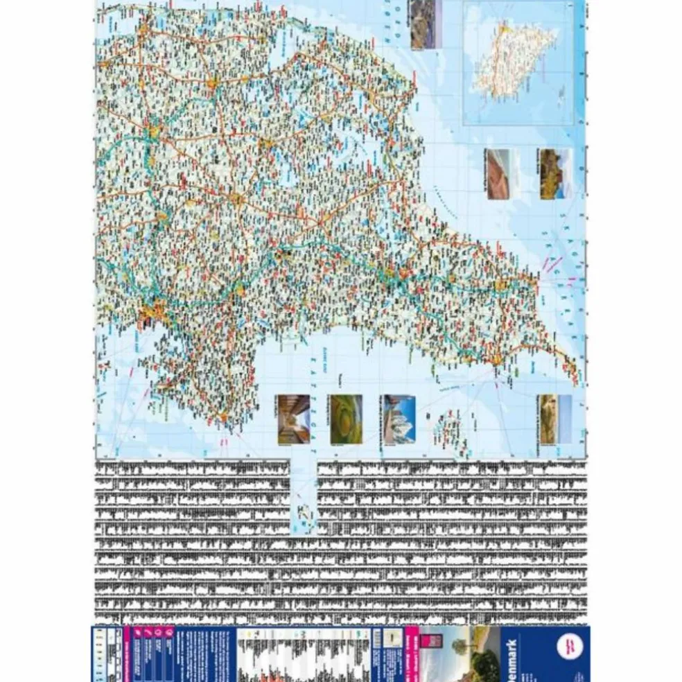 REISE KNOW-HOW LANDKARTE DÄNEMARK / DENMARK (1:300.000) - Straßenkarte