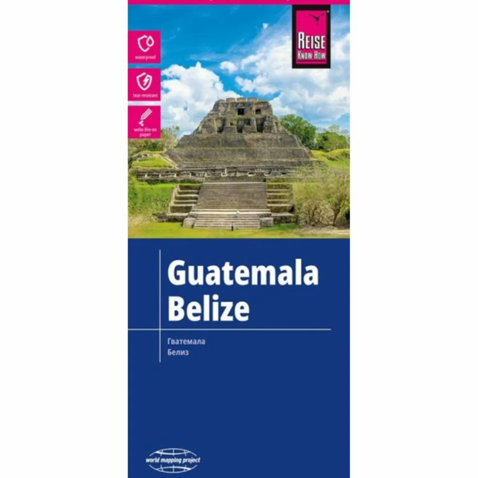 REISE KNOW-HOW LANDKARTE GUATEMALA, BELIZE (1:500.000) - Straßenkarte