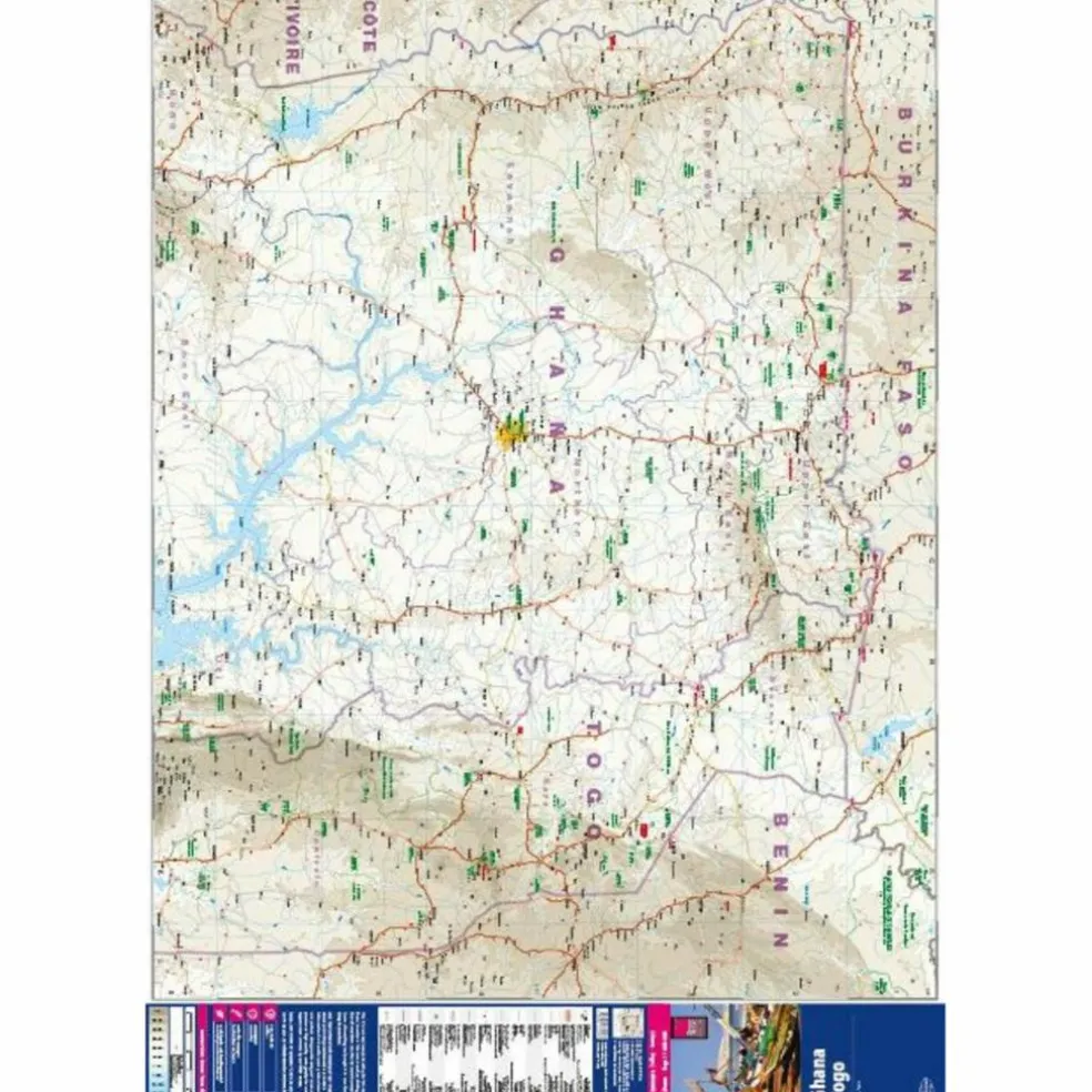 REISE KNOW-HOW LANDKARTE GHANA, TOGO (1:600.000) - Karte