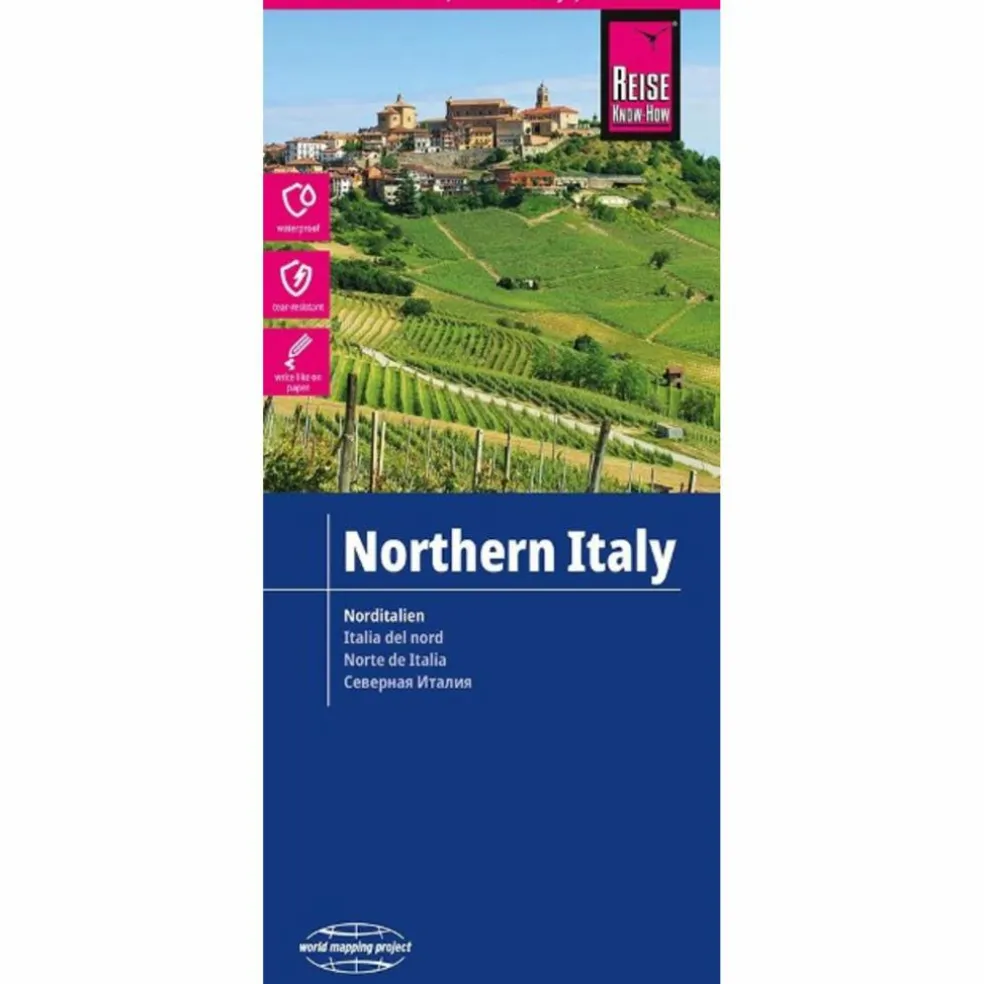 REISE KNOW-HOW LANDKARTE ITALIEN, NORD / NORTHERN ITALY - Straßenkarte