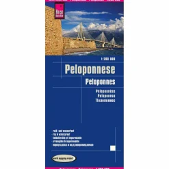 REISE KNOW-HOW LANDKARTE PELOPONNESE / PELOPONNES - Straßenkarte
