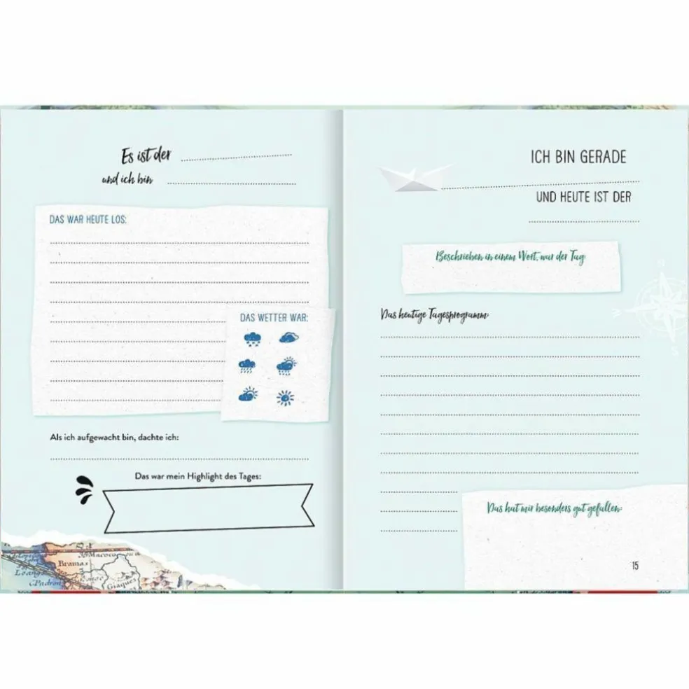REISETAGEBUCH GO & DISCOVER THE WORLD - Notizbuch