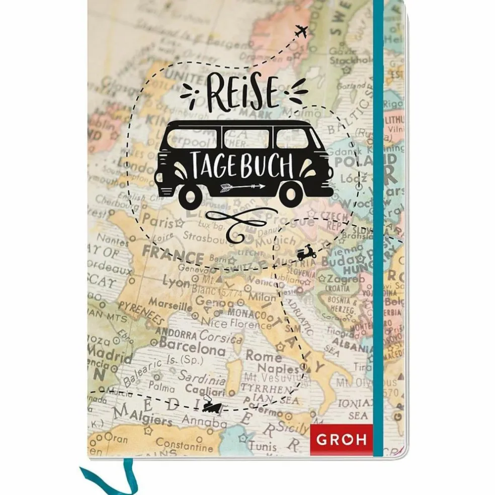 REISETAGEBUCH (LANDKARTE) - Notizbuch