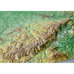 RELIEFKARTE SACHSEN KLEIN 1 : 650.000 - Karte