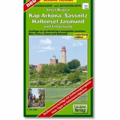 RÜGEN, KAP ARKONA, SASSNITZ, HALBINSEL J - Wanderkarte