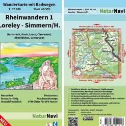 RHEINWANDERN 1 - LORELEY - SIMMERN/H. 1:25 000 - Wanderkarte