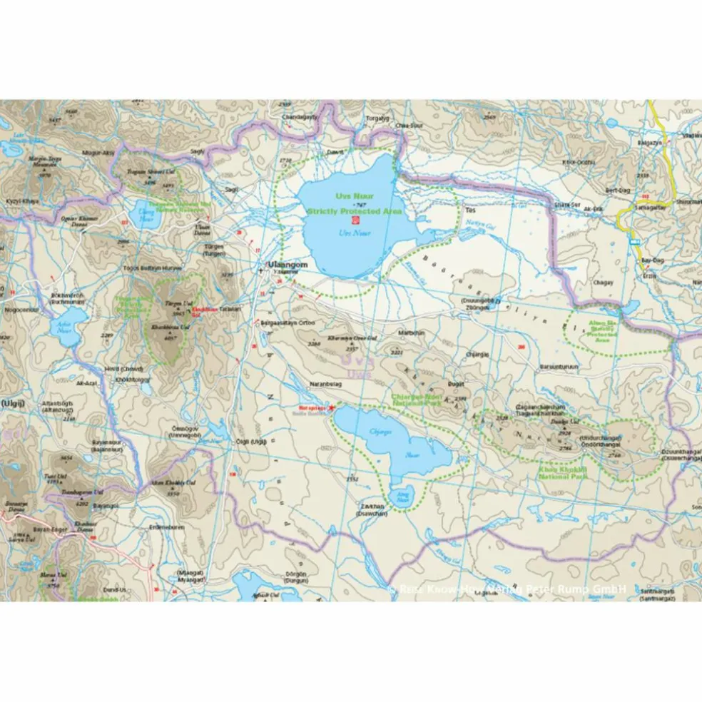 RKH WMP MONGOLEI - Straßenkarte