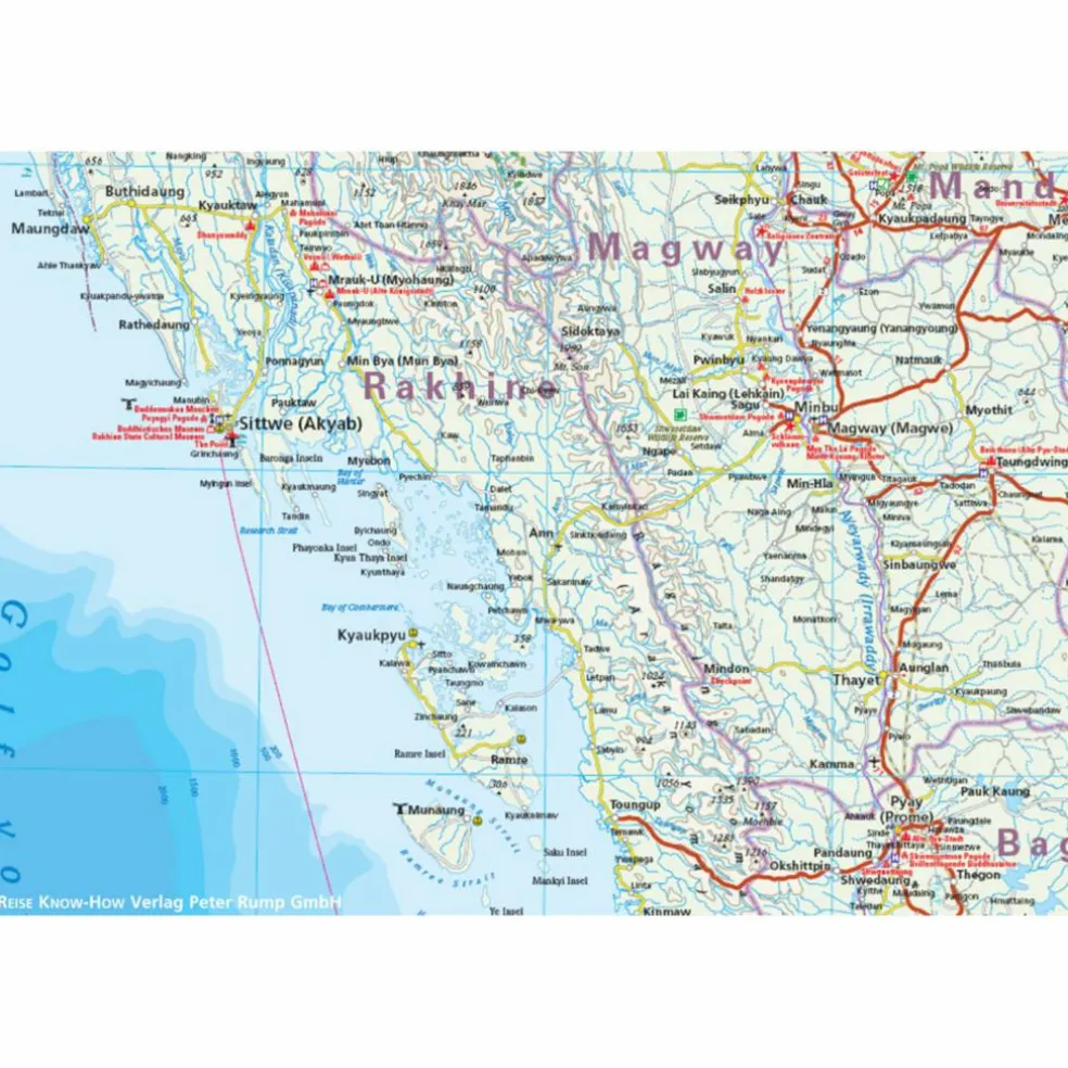 RKH WMP MYANMAR 1 : 1.500.000 - Straßenkarte