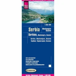 RKH WMP SERBIEN, MONTENEGRO, KOSOVO - Straßenkarte