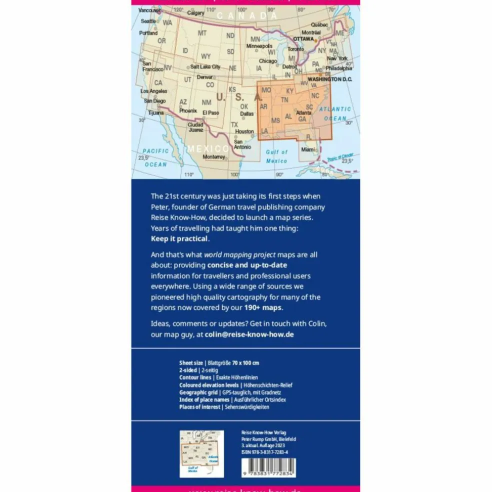 RKH WMP USA 9 SÜDOST 1:1.250.000 - Straßenkarte