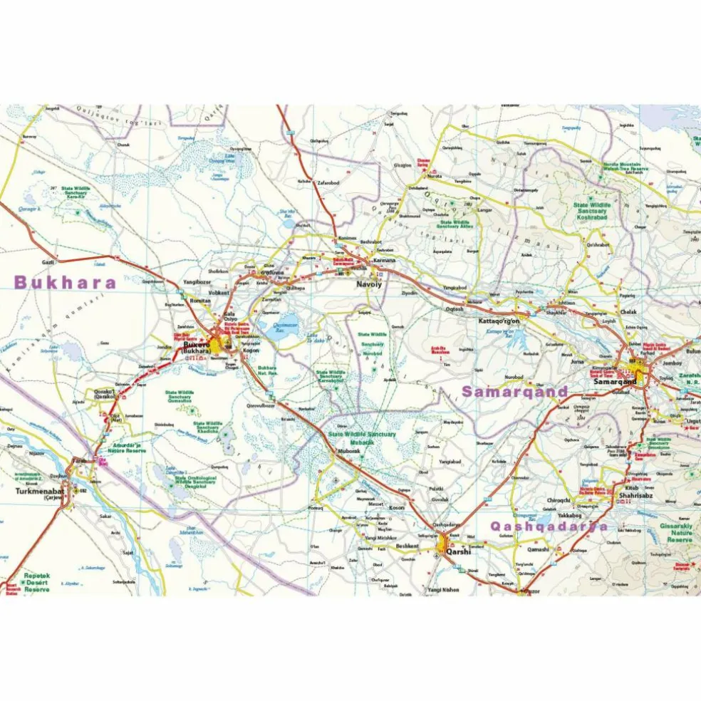 RKH WMP USBEKISTAN 1:1.000.000 - Straßenkarte