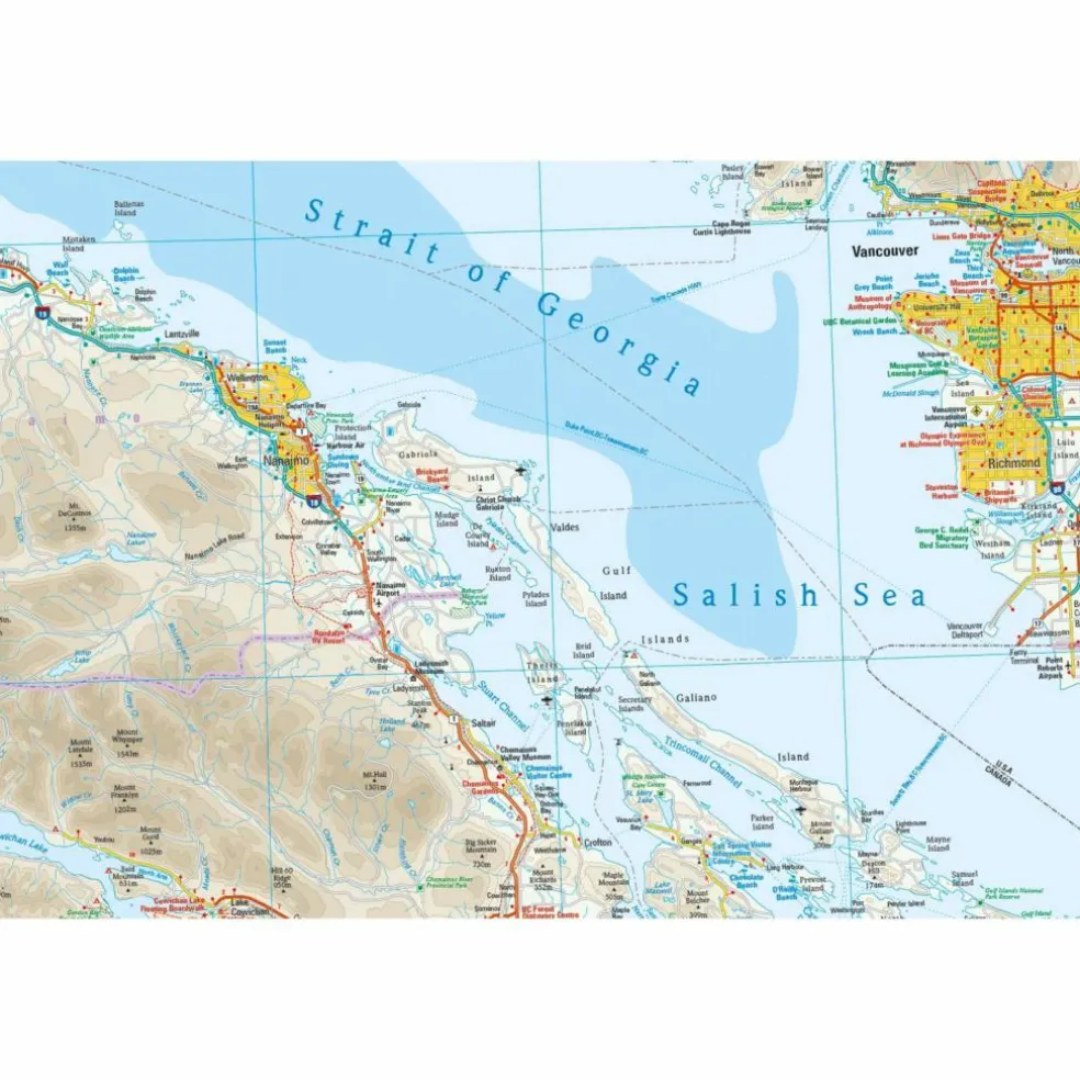 RKH WMP VANCOUVER ISLAND - Straßenkarte