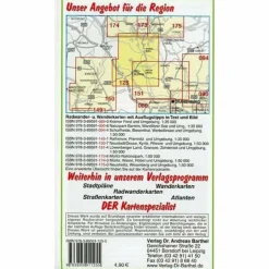 RUPPINER SCHWEIZ, RHEINSBERG, NEURUPPIN - Wanderkarte