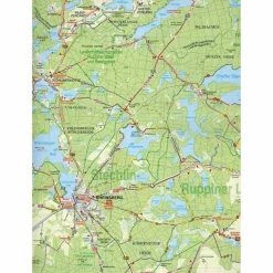 RUPPINER SCHWEIZ, RHEINSBERG, NEURUPPIN - Wanderkarte