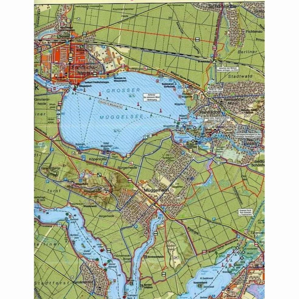 RWG-KARTE DAHME-SPREE - KÖPENICK, ERKNER - Fahrradkarte