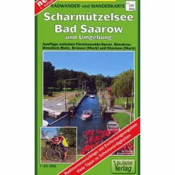 SCHARMÜTZELSEE, BAD SAAROW UND UMGEBUNG - Wanderkarte