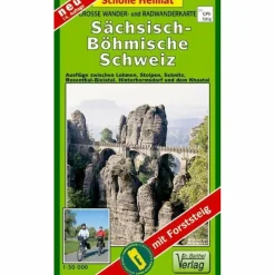 SÄCHSISCH-BÖHMISCHE SCHWEIZ 1 : 30 000. - Wanderkarte