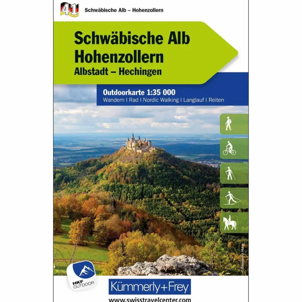 SCHWÄBISCHE ALB - HOHENZOLLERN NR. 41 OUTDOORKARTE - Wanderkarte