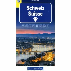 SCHWEIZ TCS STRASSENKARTE 1:301 000