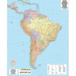 SÜDAMERIKA, KONTINENTKARTE 1:8 000 000 - Straßenkarte