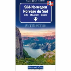 SÜD-NORWEGEN NR. 01 REGIONALKARTE NORWEGEN 1:335 000 - Straßenkarte