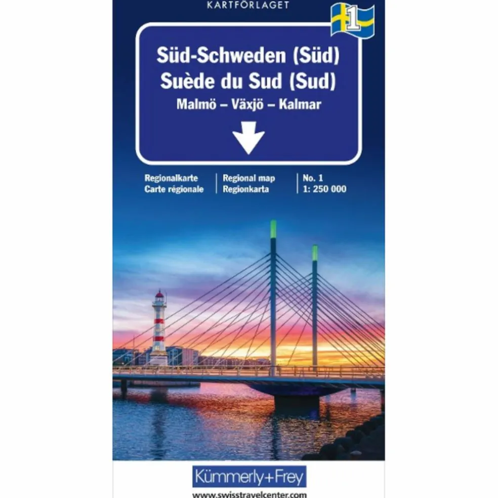 SÜD-SCHWEDEN (SÜD) NR. 01 REGIONALKARTE SCHWEDEN 1:250 000 - Straßenkarte