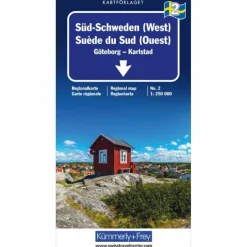 SÜD-SCHWEDEN (WEST) NR. 02 REGIONALKARTE SCHWEDEN 1:250 000 - Straßenkarte